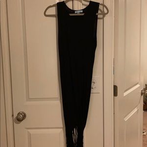 Black fringe dress